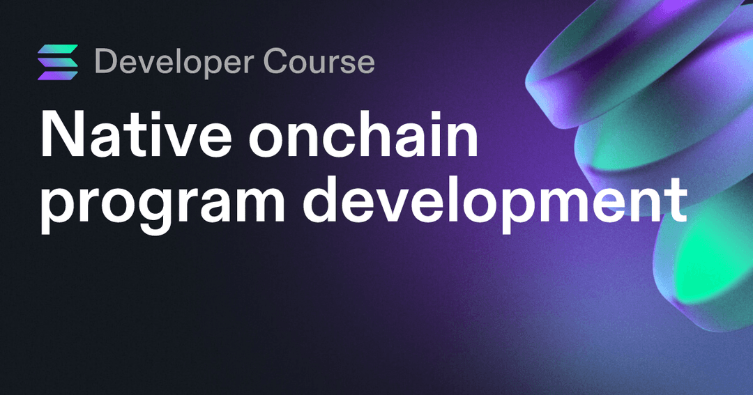 Native onchain program development